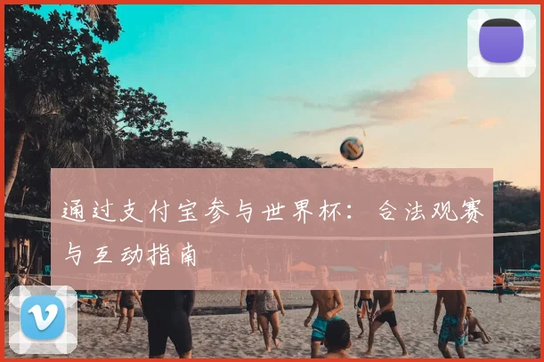 通过支付宝参与世界杯：合法观赛与互动指南